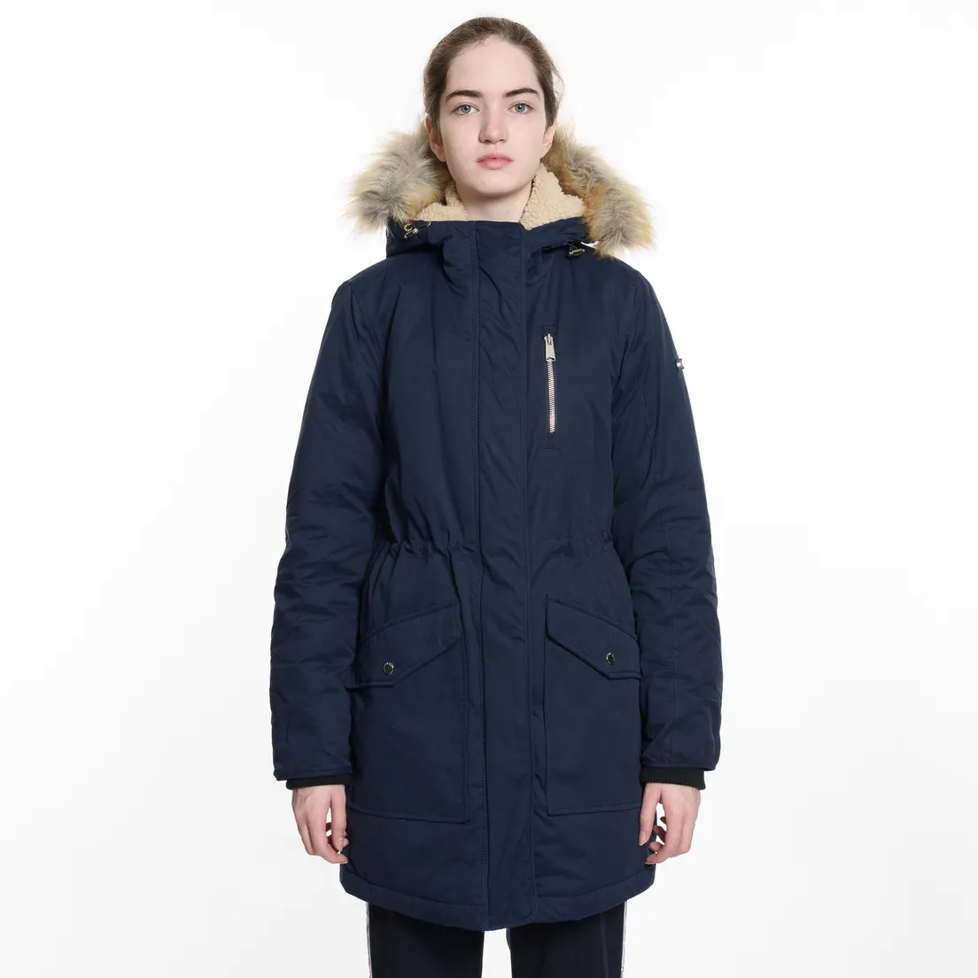 Tommy Jeans Женская куртка парка Hooded Down Sherpa