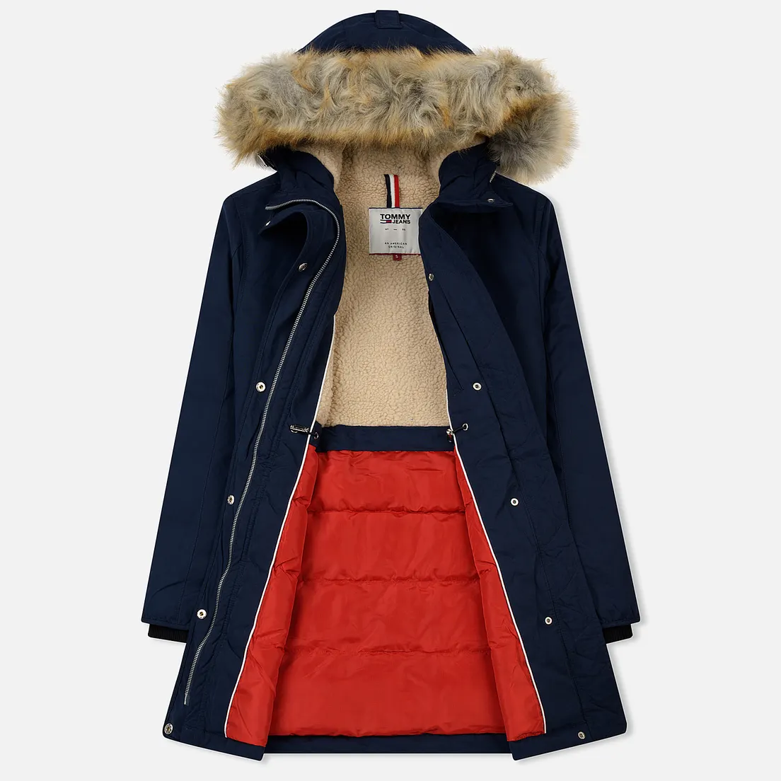 Tommy Jeans Женская куртка парка Hooded Down Sherpa