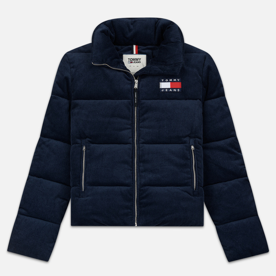 Женский пуховик Tommy Jeans Corduroy Puffer Black Iris