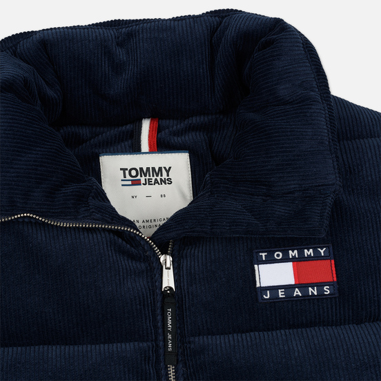 Женский пуховик Tommy Jeans Corduroy Puffer Black Iris