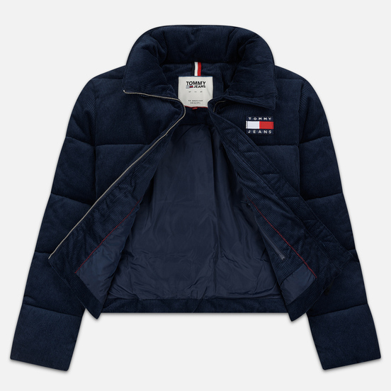Женский пуховик Tommy Jeans Corduroy Puffer Black Iris