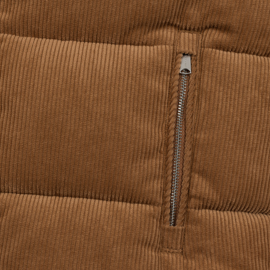 Женский пуховик Tommy Jeans Corduroy Puffer Tobacco Brown