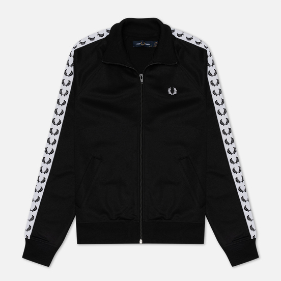 Женская олимпийка Fred Perry Sports Authentic Taped Track Black/White