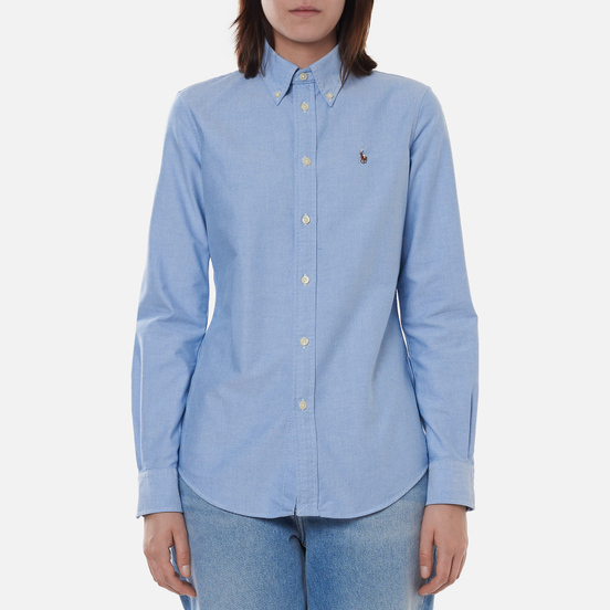 Женская рубашка Polo Ralph Lauren Kendal Washed Oxford Slim Fit Blue