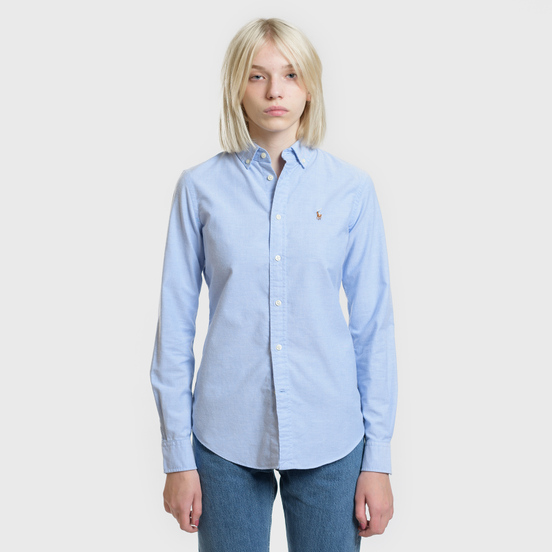 Женская рубашка Polo Ralph Lauren Kendall Oxford Slim Fit Blue Hyacinth