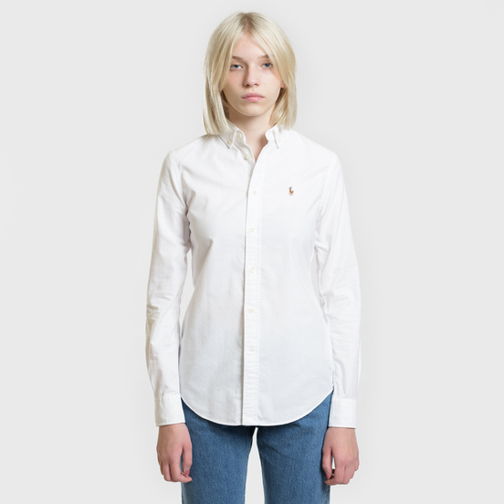 Женская рубашка Polo Ralph Lauren Kendall Oxford Slim Fit White
