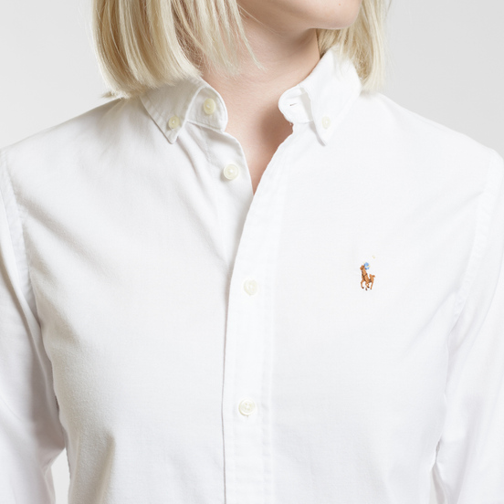 Женская рубашка Polo Ralph Lauren Kendall Oxford Slim Fit White