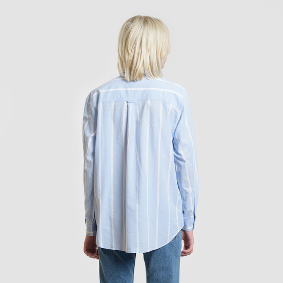 Женская рубашка Tommy Jeans Stripe Detail Serenity/Classic White