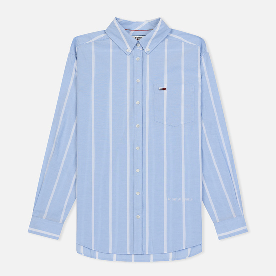 Женская рубашка Tommy Jeans Stripe Detail Serenity/Classic White