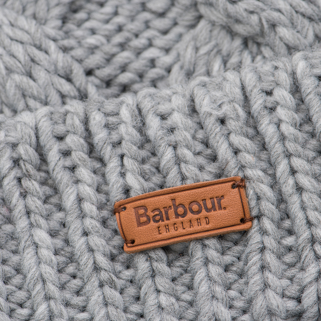 barbour ashridge beanie grey