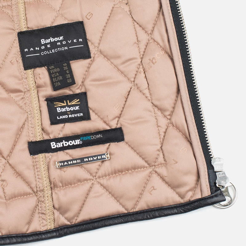Barbour Женская стеганая куртка x Range Rover Viscon