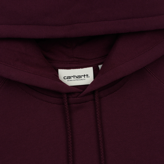 Женская толстовка Carhartt WIP W' Chasy Hooded 9.1 Oz Merlot/Gold