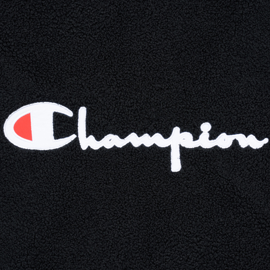 Женская толстовка Champion Reverse Weave Big Script Hooded Lamb Effect Bonded Black