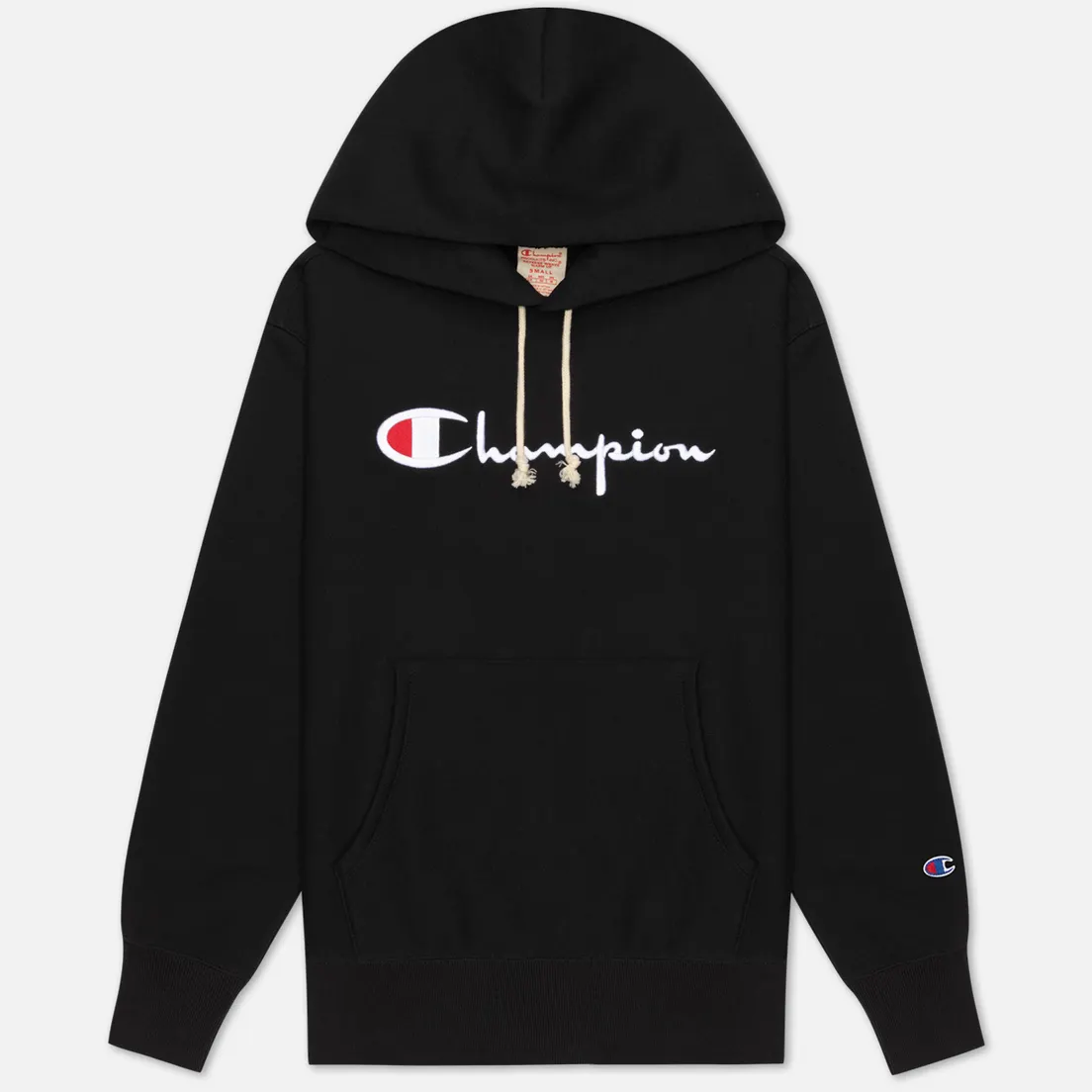 Champion Reverse Weave Женская толстовка Big Script & Logo Sleeve Hoodie