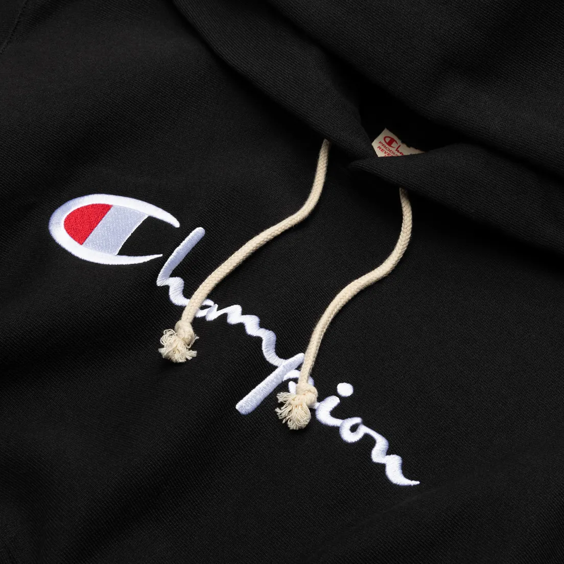 Champion Reverse Weave Женская толстовка Big Script & Logo Sleeve Hoodie