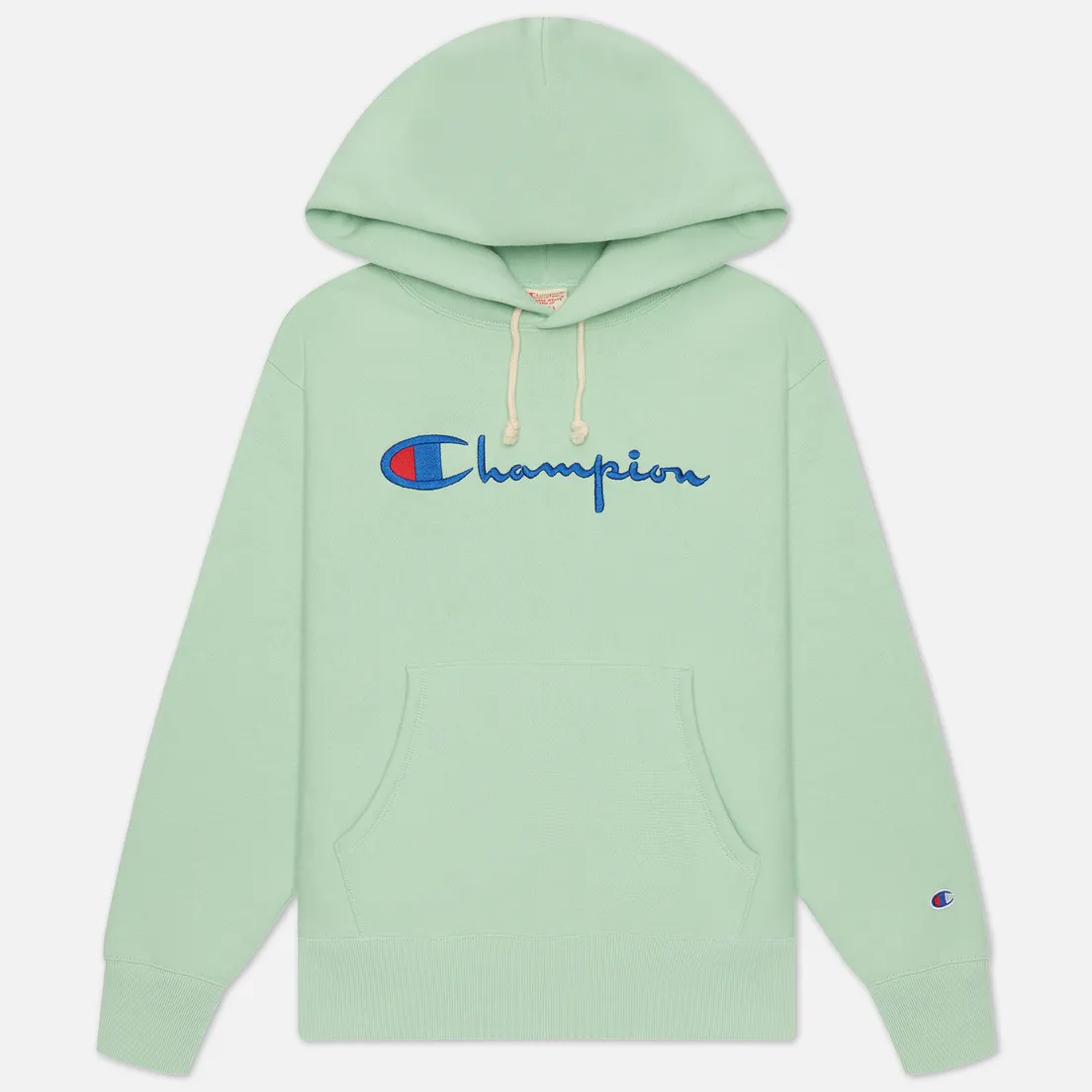 Champion Reverse Weave Женская толстовка Big Script & Logo Sleeve Hoodie