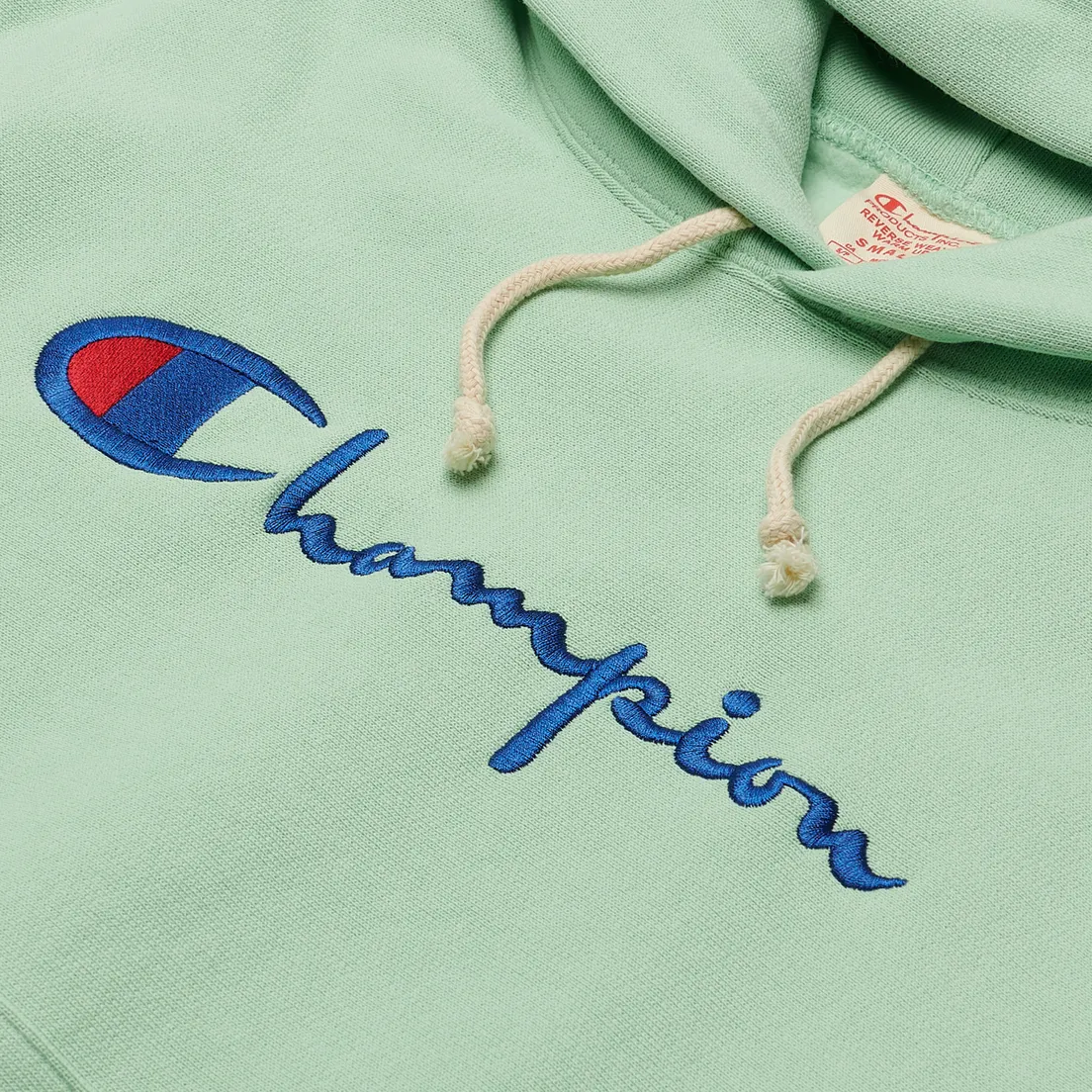 Champion Reverse Weave Женская толстовка Big Script & Logo Sleeve Hoodie