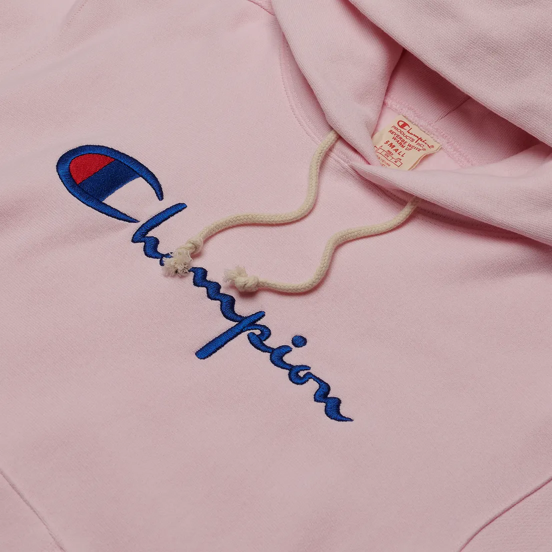 Champion Reverse Weave Женская толстовка Big Script & Logo Sleeve Hoodie