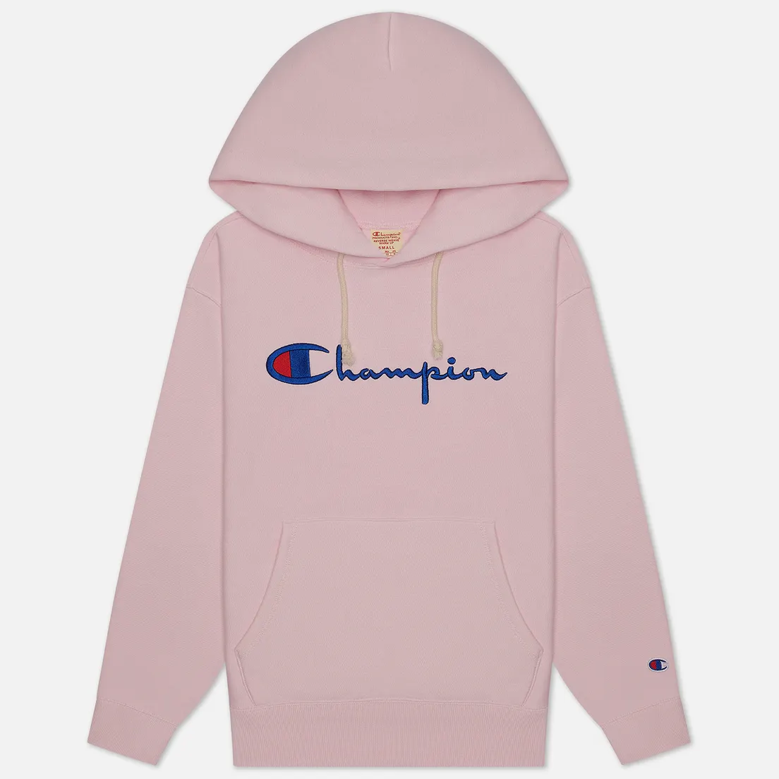 Champion Reverse Weave Женская толстовка Big Script & Logo Sleeve Hoodie