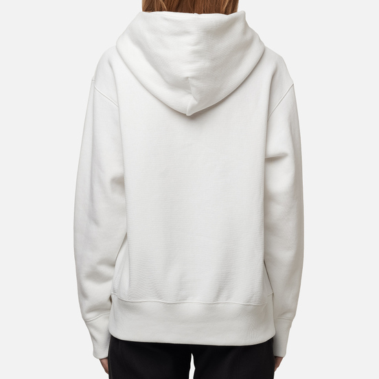 Женская толстовка Champion Reverse Weave Big Script & Logo Sleeve Hoodie White