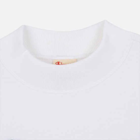 Женская толстовка Champion Reverse Weave Big Script Oversize Crew Neck White