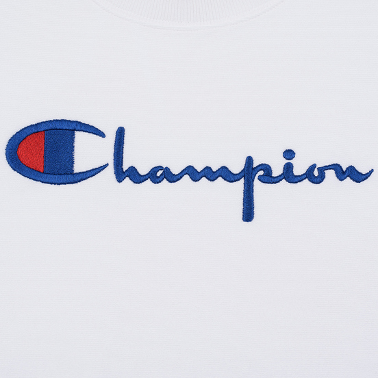 Женская толстовка Champion Reverse Weave Big Script Oversize Crew Neck White