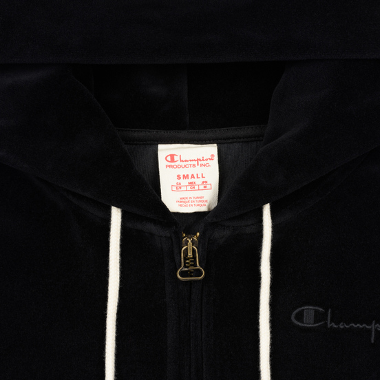 Женская толстовка Champion Reverse Weave Hooded Oversize Half-Zip Black/Multicolor