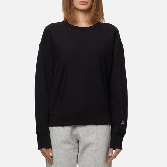 Женская толстовка Champion Reverse Weave Lightweight Reverse Weave Oversized Black