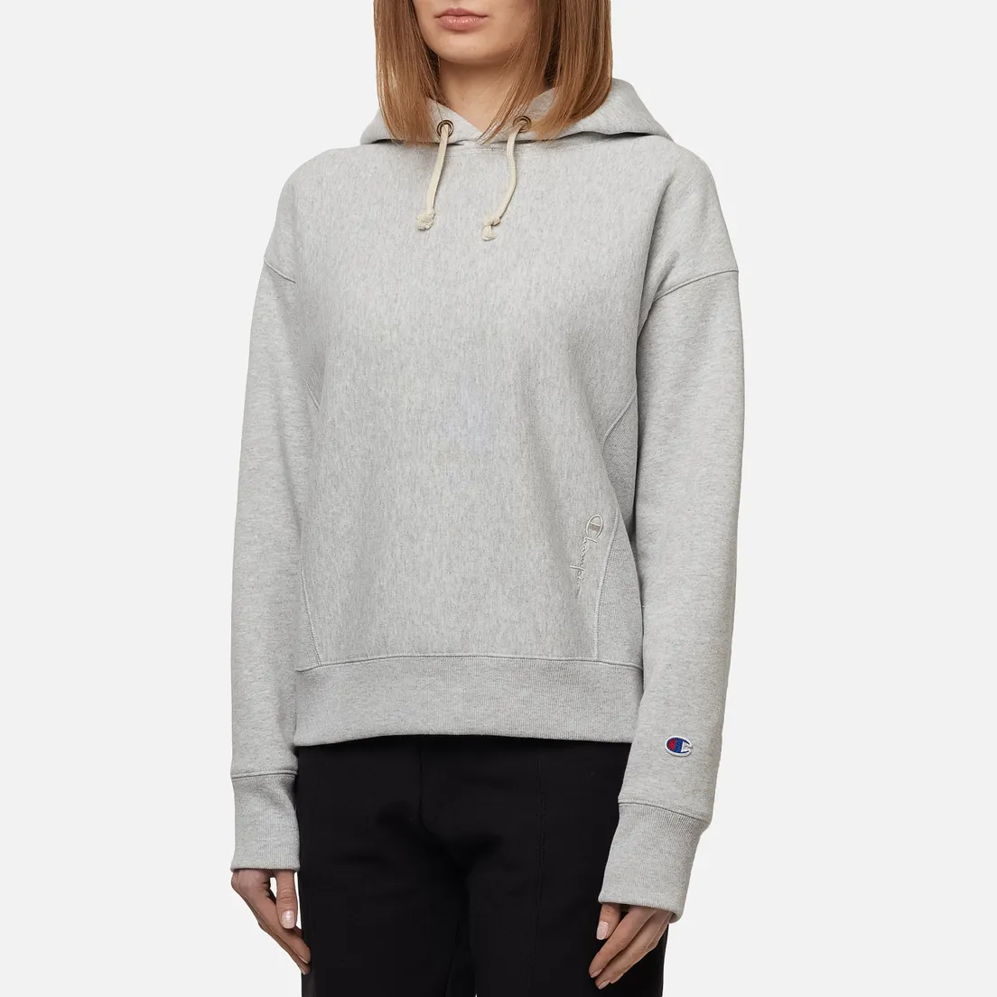 Champion Reverse Weave Женская толстовка Logo Sleeve Hoodie