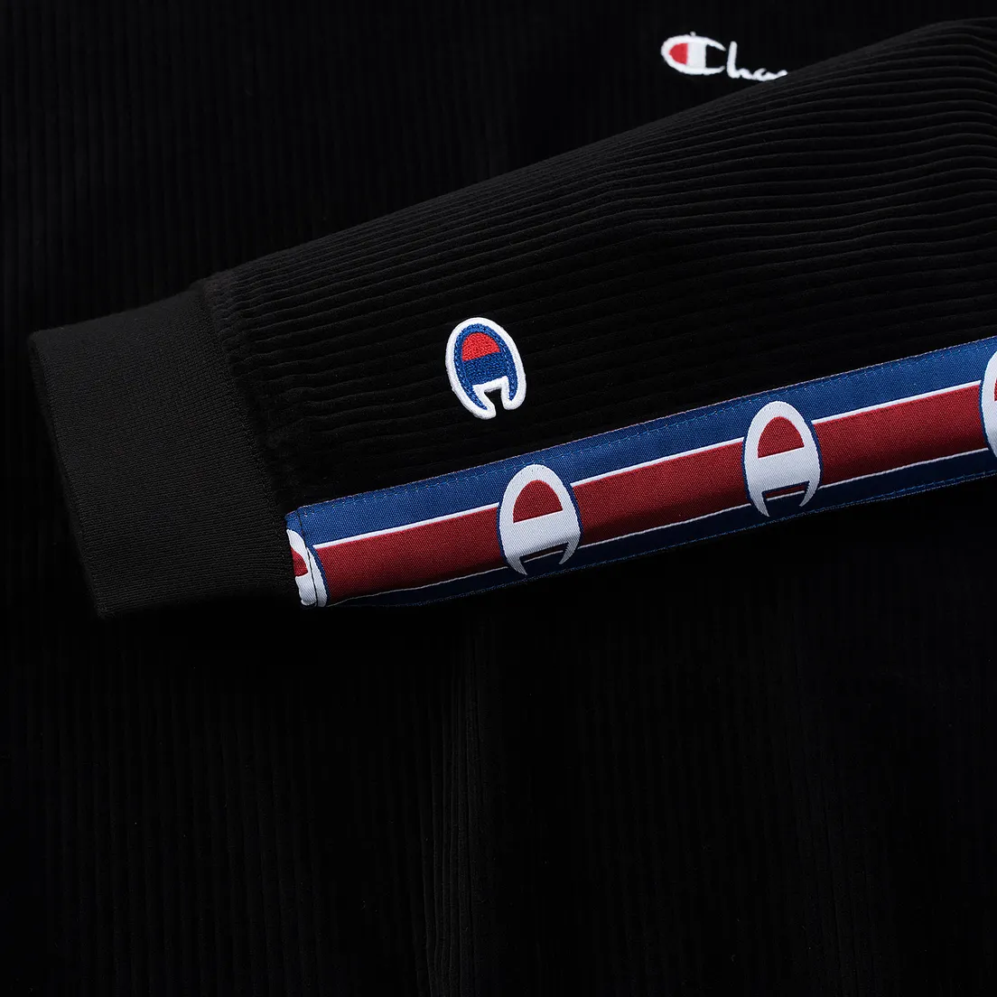 Champion Reverse Weave Женская толстовка Logo Tape Crew Neck