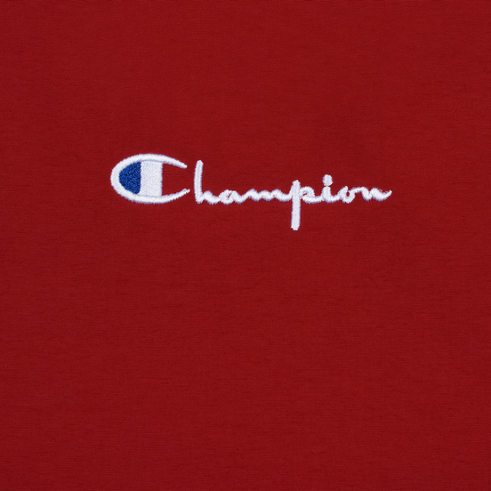 Женская толстовка Champion Reverse Weave Peached Feel Crinckle Water Repellent Crew Neck Dark Red/Navy/White