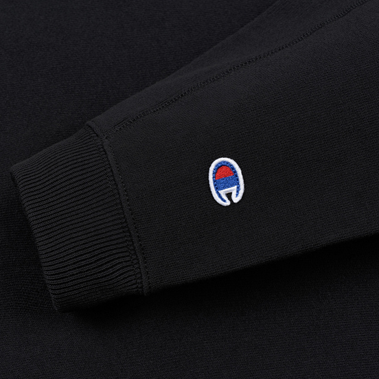 Женская толстовка Champion Reverse Weave Sleeve Logo Crew Neck Black