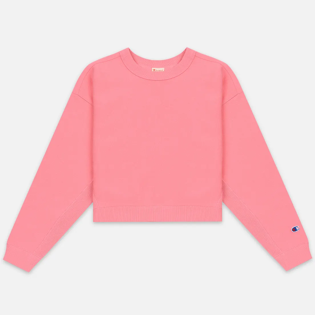 Champion Reverse Weave Женская толстовка Sleeve Logo Crew Neck