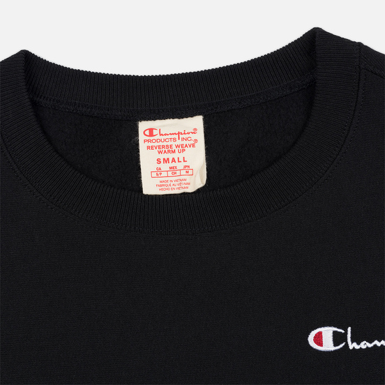 Женская толстовка Champion Reverse Weave Small Script Crew Neck Black