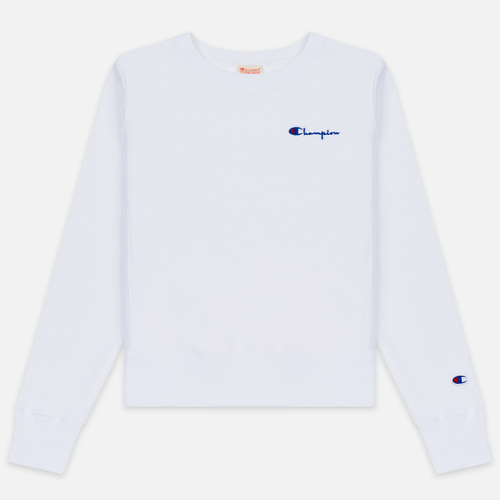 Женская толстовка Champion Reverse Weave Small Script Crew Neck White