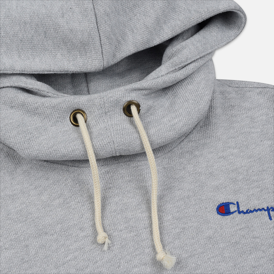 Женская толстовка Champion Reverse Weave Small Script Hooded Light Grey