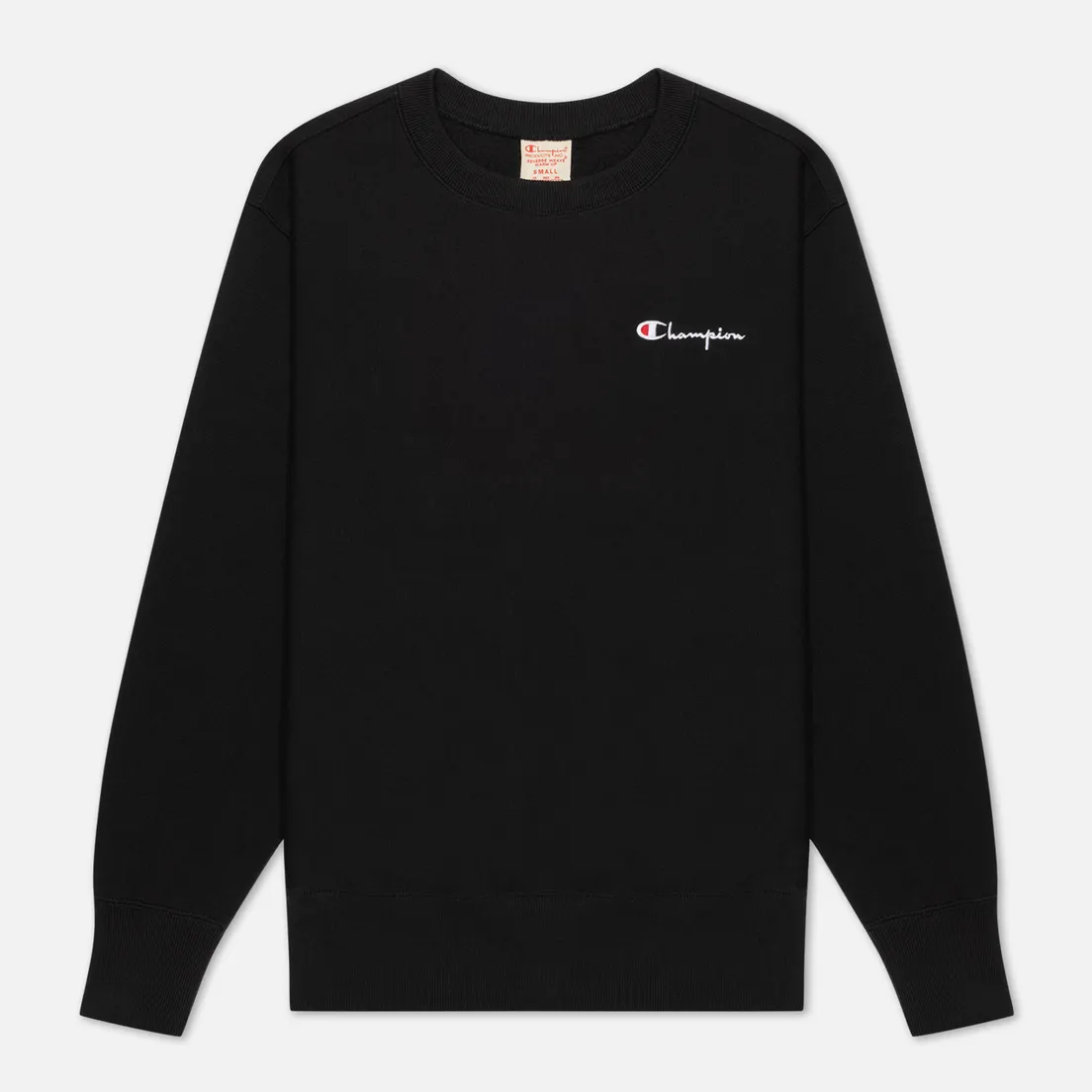Champion Reverse Weave Женская толстовка Small Script & Logo Sleeve Crew Neck
