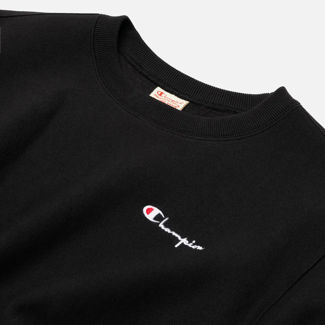 Champion Reverse Weave Женская толстовка Small Script & Logo Sleeve Crew Neck