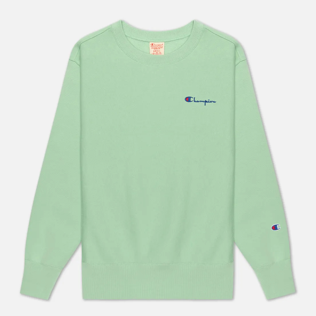 Champion Reverse Weave Женская толстовка Small Script & Logo Sleeve Crew Neck