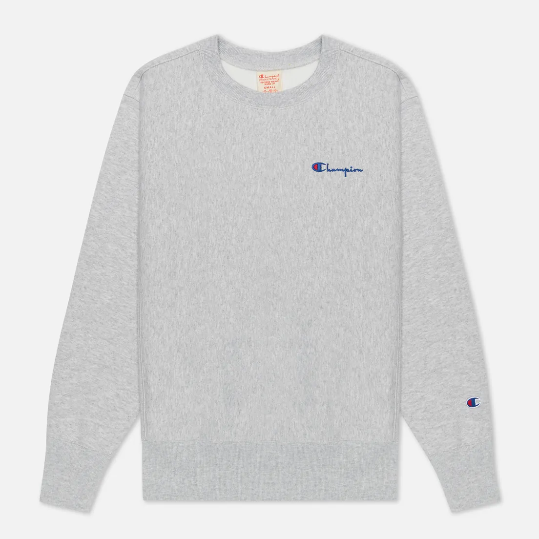 Champion Reverse Weave Женская толстовка Small Script & Logo Sleeve Crew Neck
