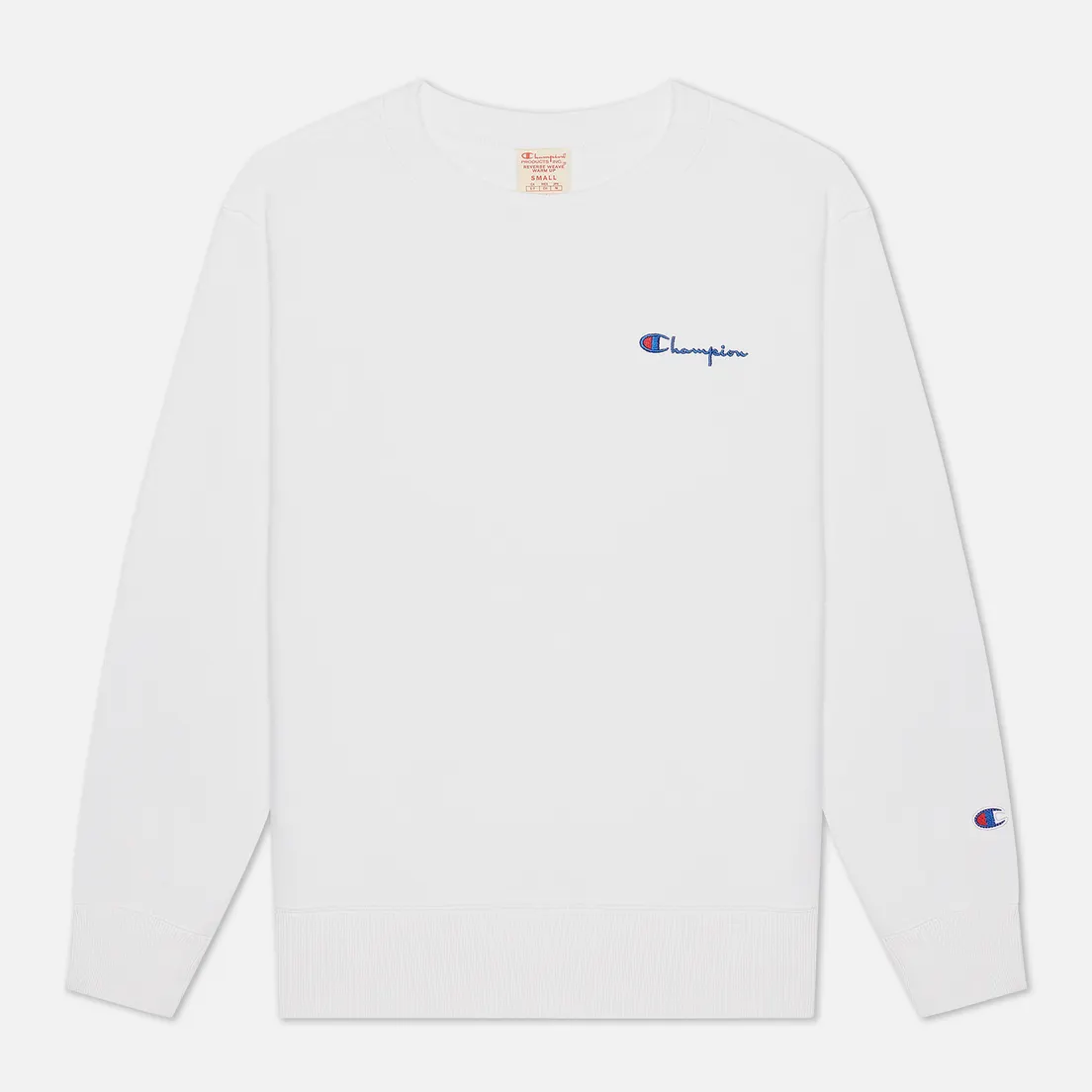 Champion Reverse Weave Женская толстовка Small Script & Logo Sleeve Crew Neck