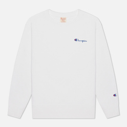 Женская толстовка Champion Reverse Weave Small Script & Logo Sleeve Crew Neck White
