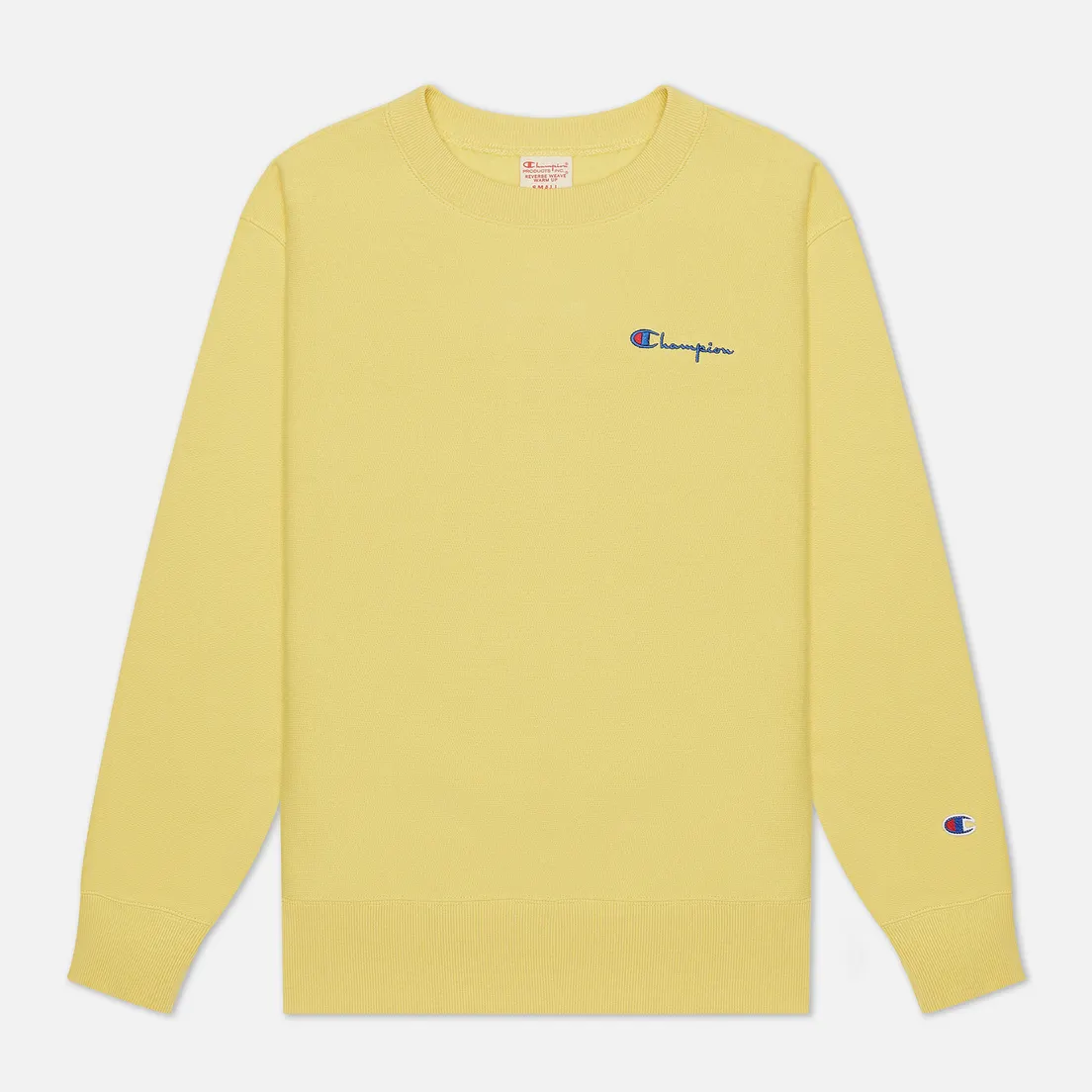 Champion Reverse Weave Женская толстовка Small Script & Logo Sleeve Crew Neck