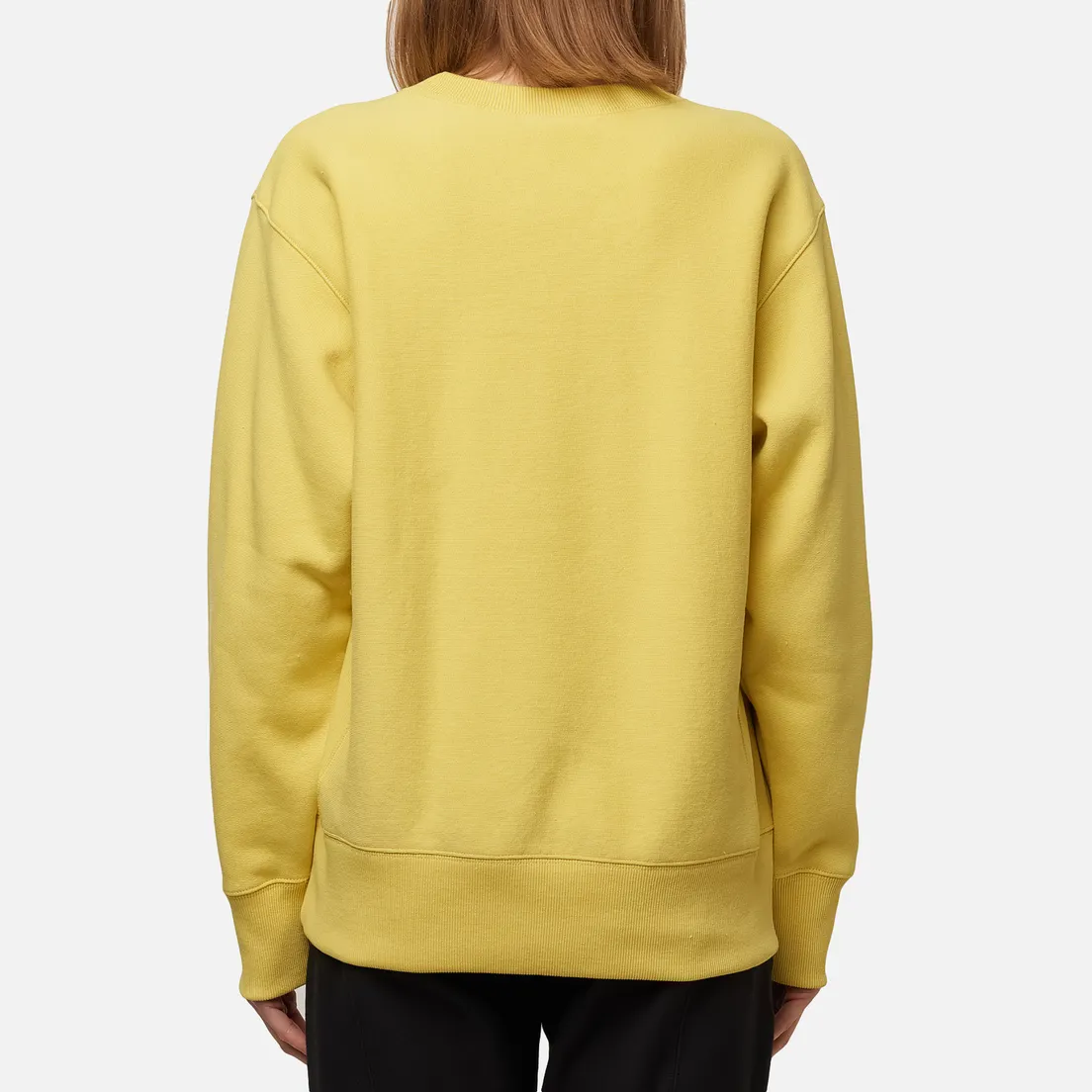 Champion Reverse Weave Женская толстовка Small Script & Logo Sleeve Crew Neck
