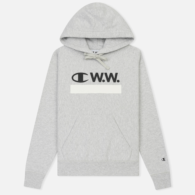 Женская толстовка Champion Reverse Weave x Wood Wood Niki Hoodie Grey Melange