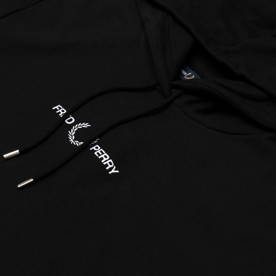Женская толстовка Fred Perry Embroidered Hoodie Black