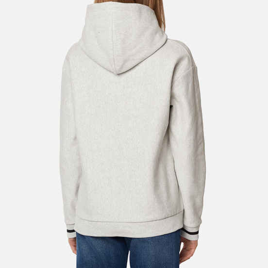 Женская толстовка Fred Perry Embroidered Hoodie Iced Grey Marl