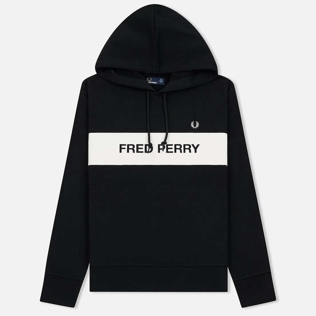 Fred Perry Женская толстовка Printed Brand Hoodie