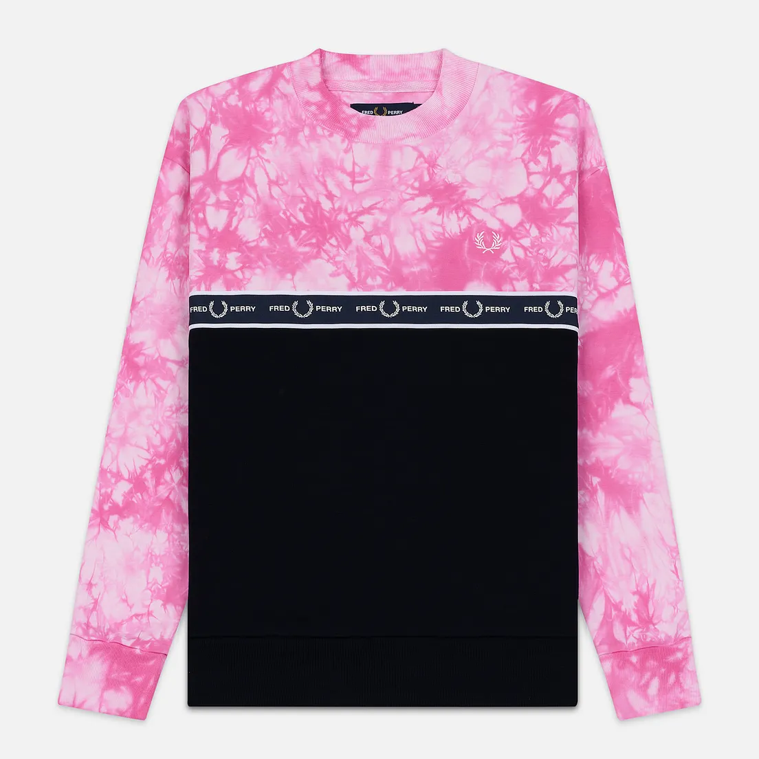 Fred Perry Женская толстовка Taped Tie-Dye