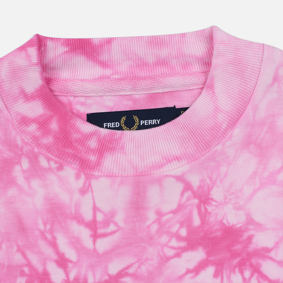 Женская толстовка Fred Perry Taped Tie-Dye Pink